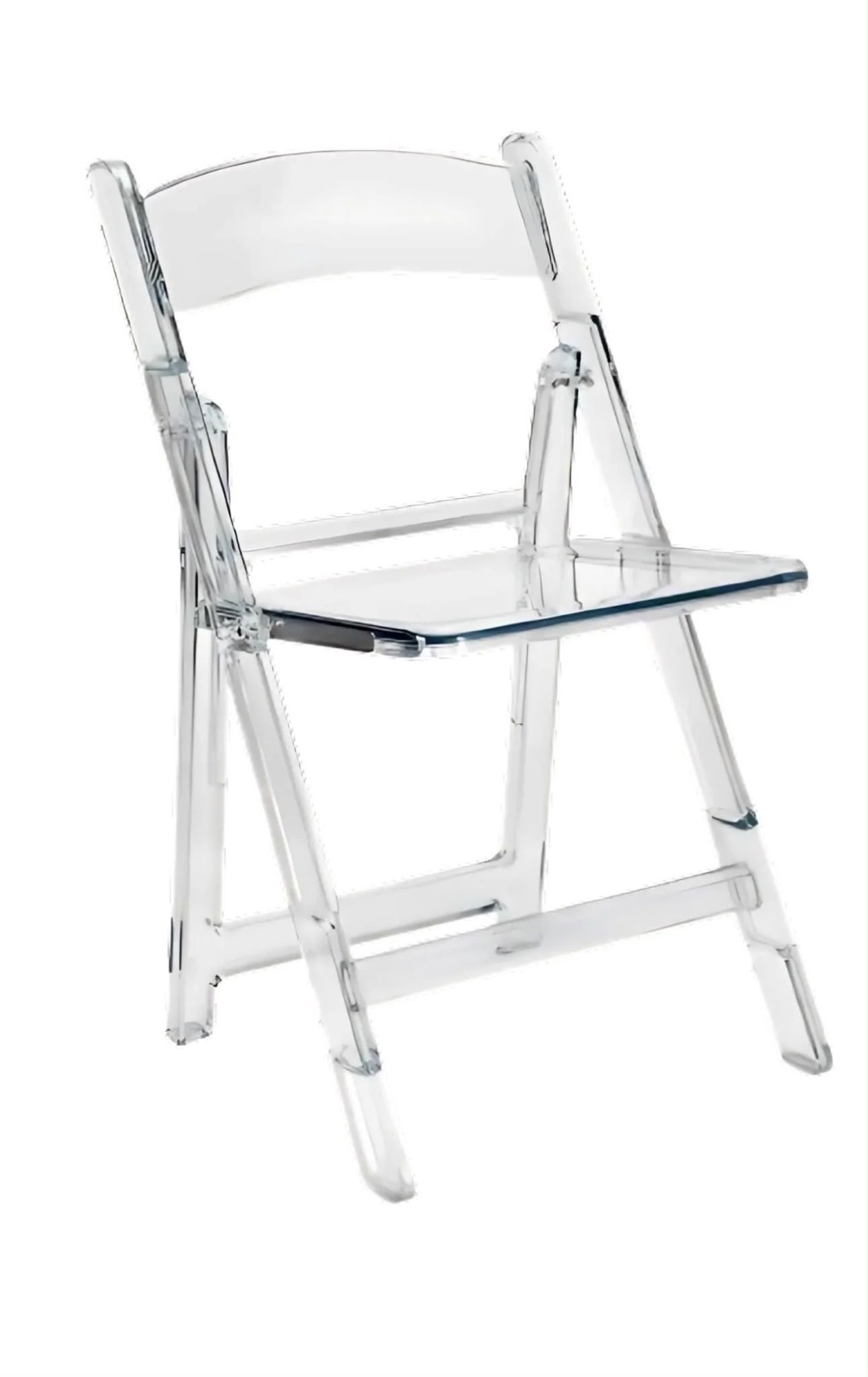 Clear Foldable rental chair