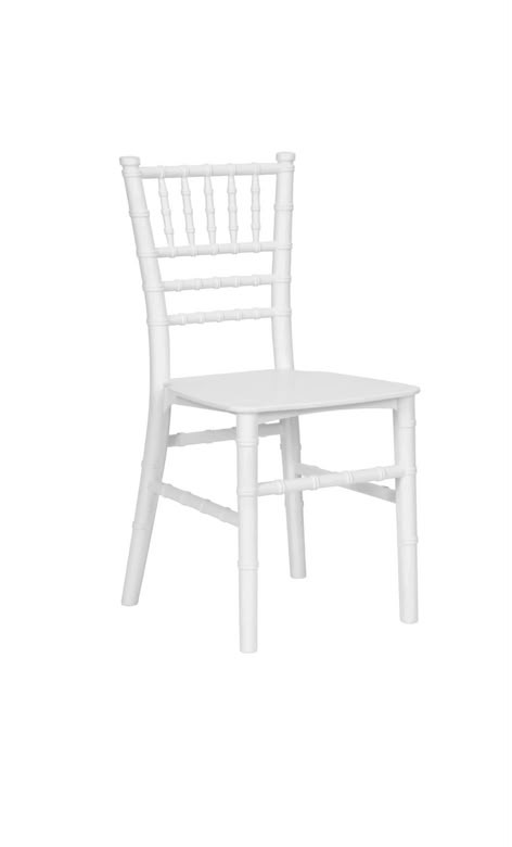 White kid-size Chiavari rental chair