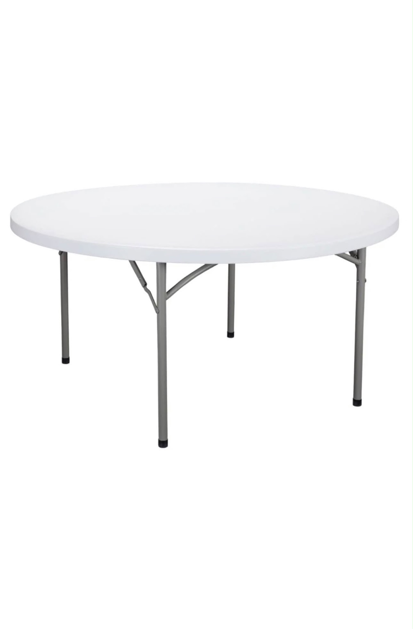 Six-foot-diameter round event rental table