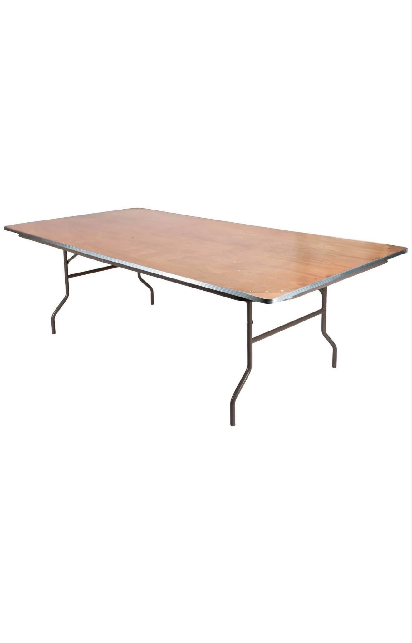Eight-foot rectangular event rental table